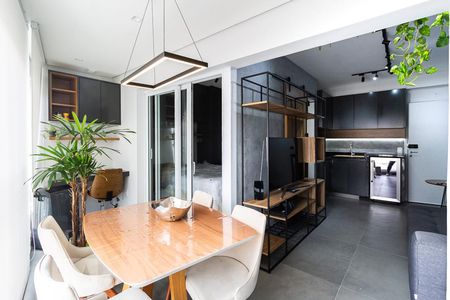 Varanda gourmet de apartamento à venda com 1 quarto, 35m² em Pinheiros, São Paulo