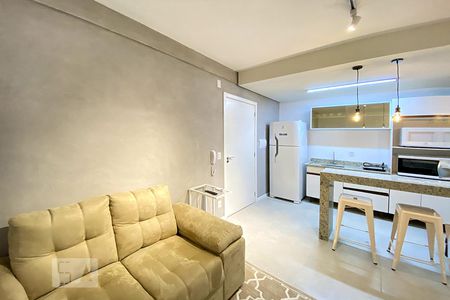 Sala de Estar de kitnet/studio para alugar com 1 quarto, 26m² em Rio Branco, Novo Hamburgo