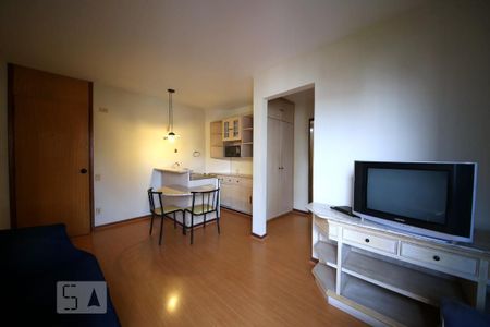 Sala de apartamento para alugar com 1 quarto, 38m² em Brooklin Paulista, São Paulo