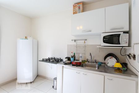 Cozinha de apartamento para alugar com 1 quarto, 45m² em Vila Tramontano, São Paulo