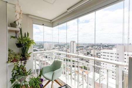 Varanda da Sala de apartamento à venda com 2 quartos, 57m² em Barra Funda, São Paulo