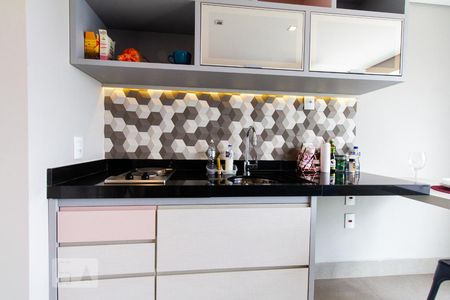 Cozinha - Pia de kitnet/studio para alugar com 1 quarto, 30m² em Brooklin, São Paulo
