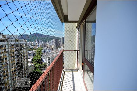 Varanda da Sala de apartamento para alugar com 3 quartos, 100m² em Botafogo, Rio de Janeiro