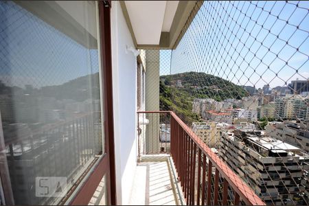 Varanda da Sala de apartamento para alugar com 3 quartos, 100m² em Botafogo, Rio de Janeiro