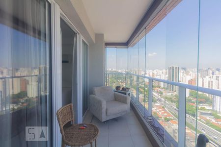 Varanda de apartamento à venda com 1 quarto, 53m² em Campo Belo, São Paulo