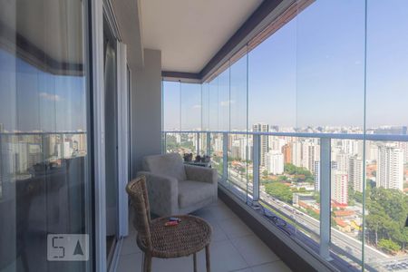 Varanda de apartamento à venda com 1 quarto, 53m² em Campo Belo, São Paulo