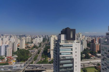 Varanda - Vista de apartamento à venda com 1 quarto, 53m² em Campo Belo, São Paulo