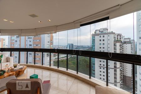 Varanda da Sala de apartamento à venda com 2 quartos, 160m² em Jardim Fonte do Morumbi, São Paulo