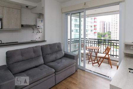 Sala de apartamento à venda com 1 quarto, 50m² em Vila Regente Feijó, São Paulo