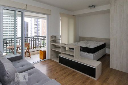 Sala de apartamento para alugar com 1 quarto, 50m² em Vila Regente Feijó, São Paulo