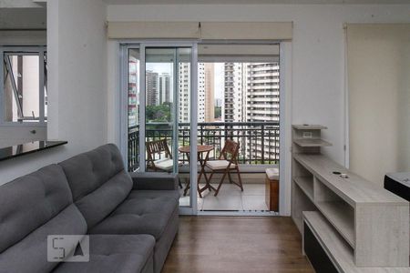 Sala de apartamento para alugar com 1 quarto, 50m² em Vila Regente Feijó, São Paulo