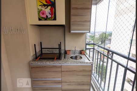 Detalhe Varanda gourmet de apartamento à venda com 2 quartos, 64m² em Vila Osasco, Osasco