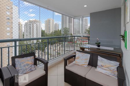 Varanda gourmet de apartamento à venda com 3 quartos, 77m² em Vila Andrade, São Paulo