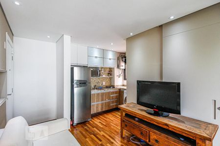 Sala de apartamento para alugar com 1 quarto, 45m² em Campo Belo, São Paulo