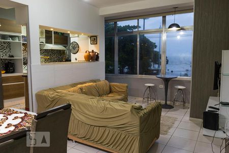 Sala 1 de apartamento para alugar com 3 quartos, 110m² em Aparecida, Santos