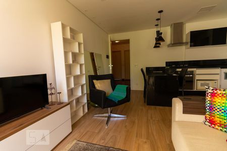 Sala de apartamento para alugar com 1 quarto, 42m² em Itaim Bibi, São Paulo