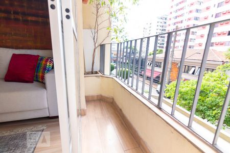 Varanda da Sala de apartamento para alugar com 1 quarto, 42m² em Itaim Bibi, São Paulo