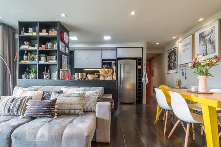 Sala de apartamento à venda com 1 quarto, 70m² em Brooklin Paulista, São Paulo