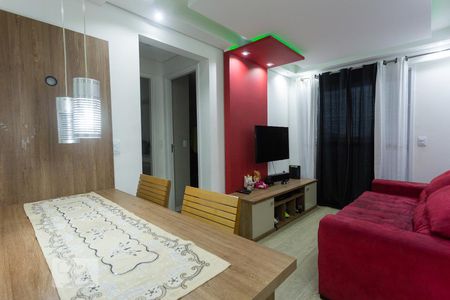 Detalhe Sala de apartamento para alugar com 2 quartos, 53m² em Demarchi, São Bernardo do Campo