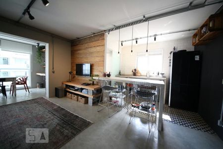 Sala - Cozinha de apartamento para alugar com 1 quarto, 70m² em Vila Gertrudes, São Paulo