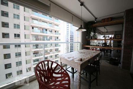 Varanda Gourmet de apartamento para alugar com 1 quarto, 70m² em Vila Gertrudes, São Paulo