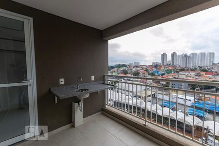Varanda da sala de apartamento para alugar com 2 quartos, 70m² em Centro, São Bernardo do Campo