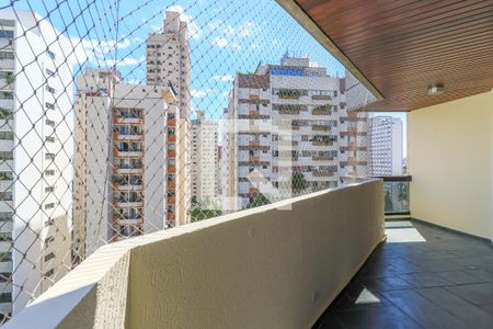 Varanda da Sala de apartamento à venda com 3 quartos, 240m² em Campo Belo, São Paulo