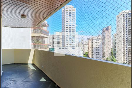 Varanda da Sala de apartamento à venda com 3 quartos, 240m² em Campo Belo, São Paulo