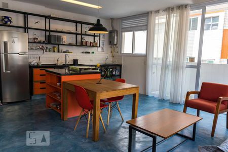 Sala 4 de apartamento para alugar com 1 quarto, 64m² em Gonzaga, Santos