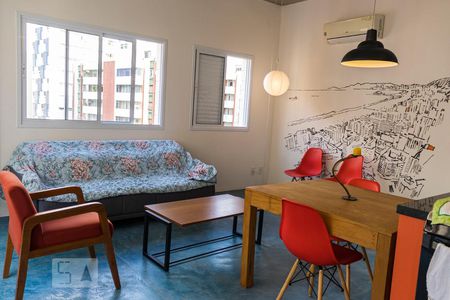 Sala 2 de apartamento para alugar com 1 quarto, 64m² em Gonzaga, Santos