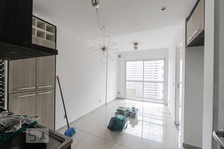 Sala e cozinha de apartamento para alugar com 1 quarto, 33m² em Jardim Brasília (zona Norte), São Paulo