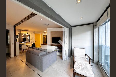 Sacada Sala de apartamento para alugar com 1 quarto, 49m² em Campo Belo, São Paulo