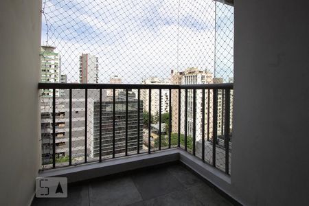 Varanda da Sala de apartamento para alugar com 1 quarto, 42m² em Jardim Paulista, São Paulo