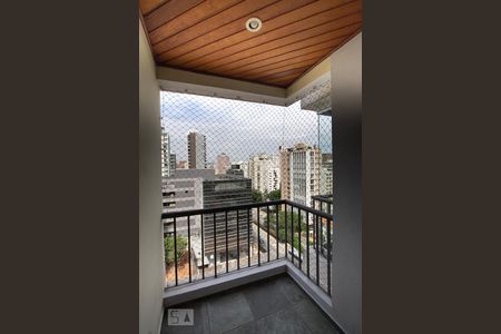 Varanda da Sala de apartamento para alugar com 1 quarto, 42m² em Jardim Paulista, São Paulo