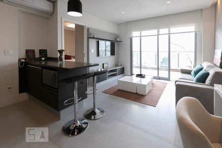 Apartamento para alugar com 67m², 1 quarto e 2 vagasSala