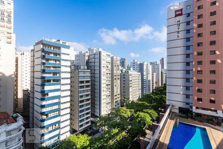 Vista varanda de apartamento para alugar com 1 quarto, 43m² em Boqueirão, Santos