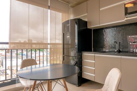 Sala de Jantar - Varanda de apartamento para alugar com 1 quarto, 30m² em Bom Retiro, São Paulo