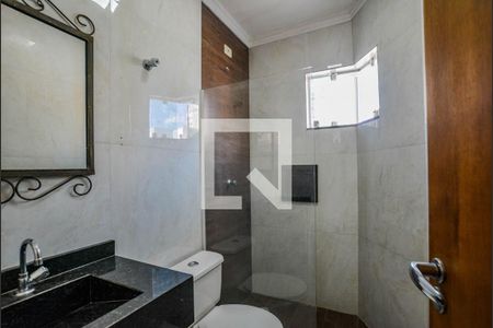 Banheiro da Suíte 1 de apartamento para alugar com 3 quartos, 140m² em Vila Santa Teresa, Santo André