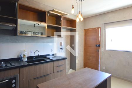 Sala-cozinha de apartamento para alugar com 1 quarto, 41m² em Belenzinho, São Paulo