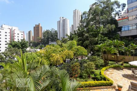 Vista da varanda da sala de apartamento para alugar com 1 quarto, 37m² em Vila Andrade, São Paulo