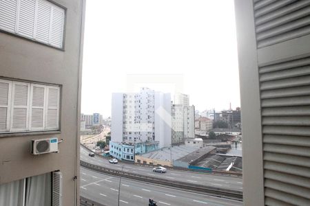 Sala Vista de apartamento à venda com 1 quarto, 55m² em Centro Histórico, Porto Alegre