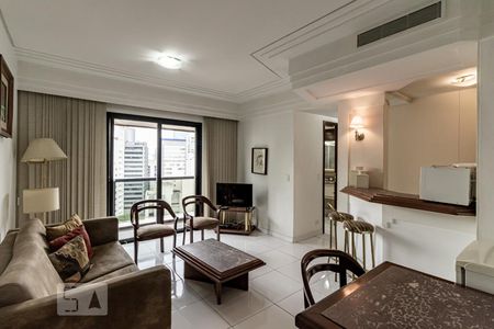 Sala de apartamento à venda com 1 quarto, 38m² em Itaim Bibi, São Paulo