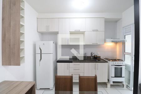 Cozinha de apartamento para alugar com 1 quarto, 33m² em Barra Funda, São Paulo