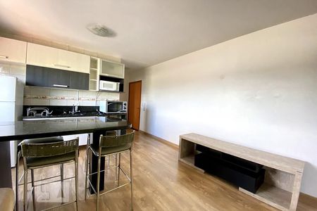 Sala de Estar e jantar de apartamento para alugar com 1 quarto, 34m² em Vila Nova, Novo Hamburgo