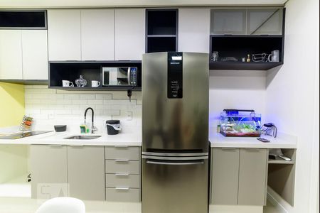 Cozinha de kitnet/studio à venda com 1 quarto, 36m² em Santa Paula, São Caetano do Sul