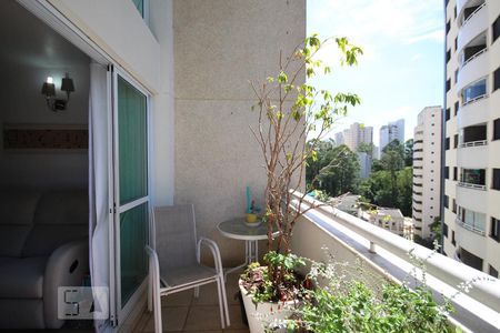 Varanda da Sala de apartamento à venda com 2 quartos, 88m² em Vila Andrade, São Paulo