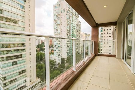 Varanda da Sala de apartamento para alugar com 1 quarto, 51m² em Campo Belo, São Paulo