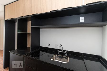 Cozinha de kitnet/studio para alugar com 1 quarto, 26m² em Pinheiros, São Paulo