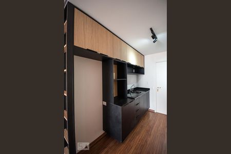 Cozinha de kitnet/studio para alugar com 1 quarto, 26m² em Pinheiros, São Paulo