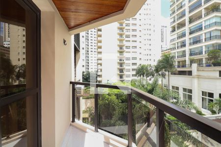 Varanda da Sala de kitnet/studio à venda com 1 quarto, 45m² em Jardim Paulista, São Paulo